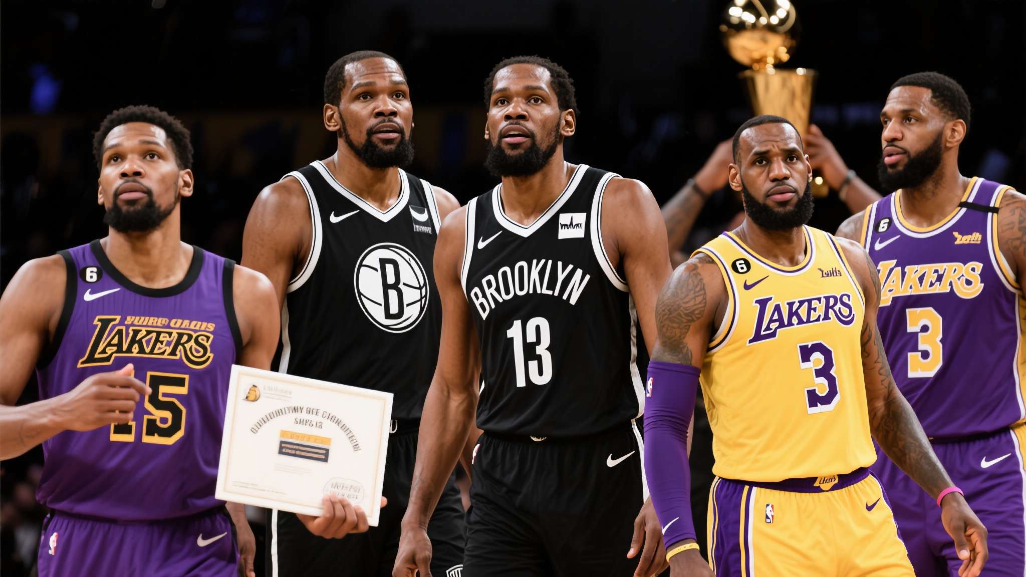 NBA联盟总有一些瞬间令人唏嘘，两年前曾以争冠姿态傲视群雄的篮网，在一笔饱受质疑